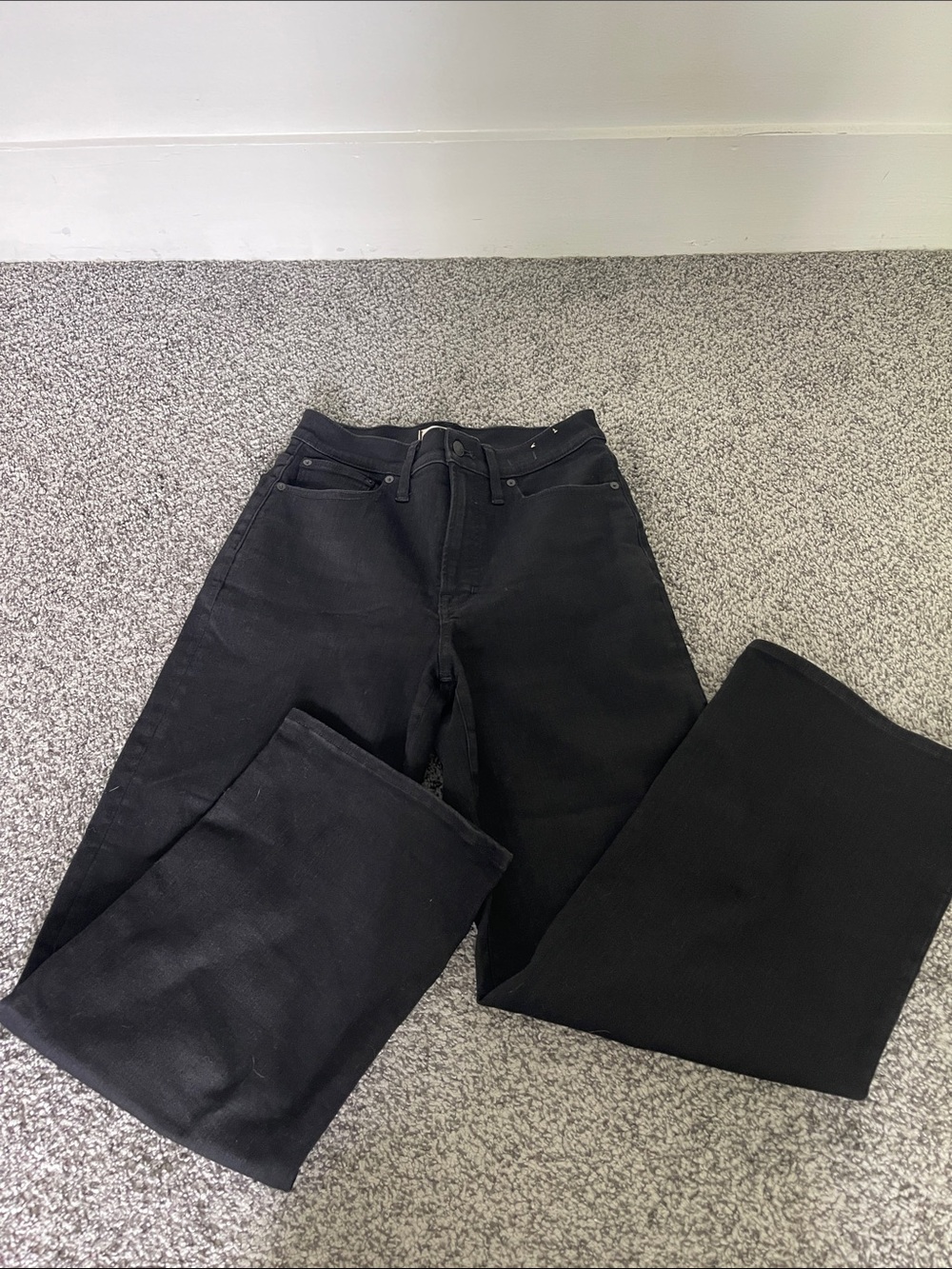 Madewell Black Wide-Leg Jeans
